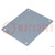 Mounting plate; steel; W: 134mm; L: 111mm; Thk: 1.5mm; Plating: zinc