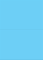 Etiketten - Blau, 14.8 x 21 cm, Papier, Selbstklebend, Für innen, DIN A4
