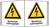 Winkelschild - Warnung vor elektrischer Spannung, Starkstrom Lebensgefahr