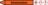 Rohrmarkierer mit Gefahrenpiktogramm - Ameisensäure, Orange, 3.7 x 35.5 cm
