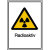 Warnschild / Strahlenschutz Radioaktiv, Alu geprägt, Größe 21,00x29,70 cm DIN 25430 WS 100
