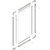 Skizze zu Eckteile zu Glasrahmenprofil ANKOR zu Einlassscharnier Ankor DS-30 für eine Tür