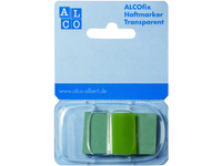 Haftmarker ALCOfix, 43x25 mm, grün, Kunststoffspender 50 Stück