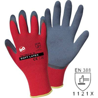 L+D GRIFFY SOFT LATEX 14910-8 - GUANTES DE TRABAJO (POLIÉSTER, TALLA 8, EN 388:2016, CAT II)