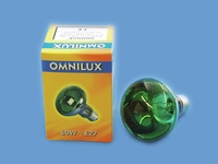 OMNILUX - BOMBILLA R80 (230 V, 60 W, E-27), COLOR VERDE