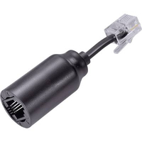 RENKFORCE DÉROULEUR DE CÂBLE ADAPTATEUR [1X RJ10 MÂLE 4P4C - 1X RJ10 FEMELLE 4P4C] 3.00 CM NOIR RF-4456616