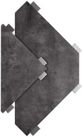 Outdoorbar Baruba Eckelement Innen; 78x56x115 cm (LxBxH); beton/anthrazit