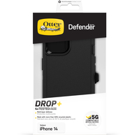 OtterBox Defender Case for iPhone 14/iPhone 13, Shockproof, Drop Proof, Ultra-Rugged, Protective Case, 4x Tested to Military Standard, Black
