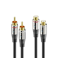 sonero S-AC710-020 cable de audio 2 m 2 x RCA Negro