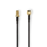 Nedis CSGL02210BK10 cable coaxial 1 m RP-SMA Negro