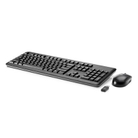 HP 730323-BB1 teclado Ratón incluido RF inalámbrico Hebreo Negro