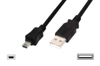 ITB MGLP7120 USB kábel 1 M USB A Mini-USB B Fekete