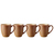 BITZ Kaffeetasse 300ml Wood Sand 4er Set