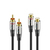 sonero S-AC710-020 câble audio 2 m 2 x RCA Noir