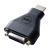 DELL 492-11681 tussenstuk voor kabels 19-pin HDMI-A M 24-pin DVI FM Zwart