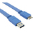 Techly 1.0m USB 3.0 A-Micro B M/M USB kábel 1 M USB 3.2 Gen 1 (3.1 Gen 1) USB A Micro-USB B Kék