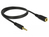 DeLOCK 85701 Audio-Kabel 1 m 3.5mm Schwarz