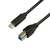 LogiLink CU0162 cable USB 1 m USB 3.2 Gen 1 (3.1 Gen 1) USB C USB B Negro