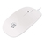 Manhattan Silhouette Sculpted USB Wired Mouse, White, 1000dpi, USB-A, Optical, Lightweight, Flat, Three Button with Scroll Wheel, Three Year Warranty, Blister
