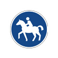 Regulatory signs Equestrian path