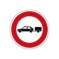 Passenger vehicles with trailers prohibited