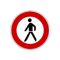 Fahrverbot für Fußgänger