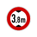 Vehicles exceeding height indicated prohibited