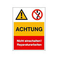 Warning combination signs practical-proven