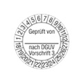 Inspection date label - tested by
