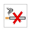 Cartelle area fumatori, vietato fumare