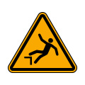 Warning of drop (fall)