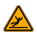Warning of slippery surface