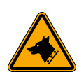 Warning of guard dog