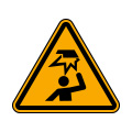 Warnung vor Hindernissen im Kopfbereich