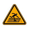 Warning of fragile roof