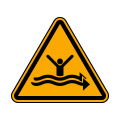Warnung vor starker Strömung