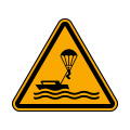 Figyelmeztetés víziejtőernyőzésre