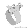 Earthing pipe clamps