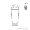Eiskaffee-Glas