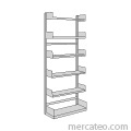 Cantilever library shelving