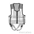 Multi pocket vest & harness