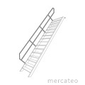 Industrial stair handrail