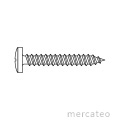 Wood screw without standard