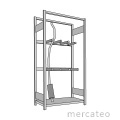 Exhaust system shelving
