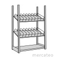 Shelving module for small parts