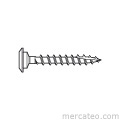 Screw for fastening wooden posts
