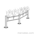 Flower bed railing