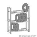 Tyre shelf unit