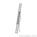 Rope-operated ladder