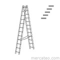 Stepladder with treads